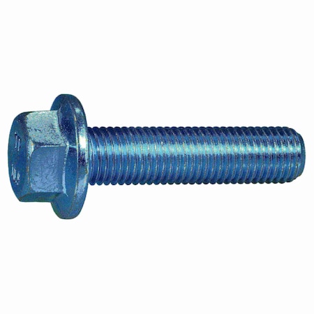 Midwest Fastener Class 10.9, M10-1.25 Flange Bolt, Zinc Plated Steel, 40 mm L, 3 PK 75724